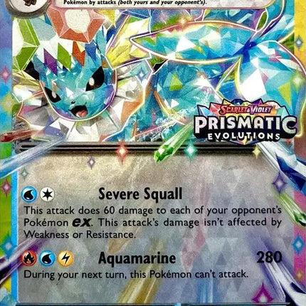 Vaporeon ex - 023/131 (Prismatic Evolutions Stamp) Miscellaneous Cards & Products Promo SEALED