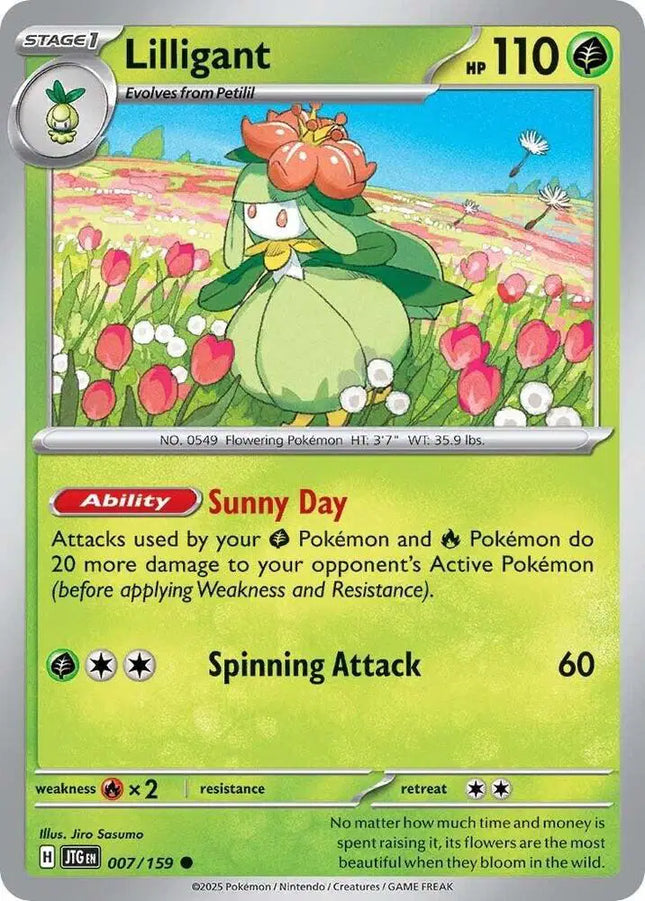 Lilligant Common • 007/159 Journey Together Reverse Holofoil