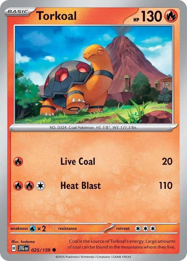 Torkoal Common • 025/159 Journey Together Reverse Holofoil