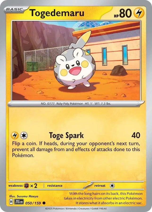 Togedemaru Common • 050/159 Journey Together Reverse Holofoil