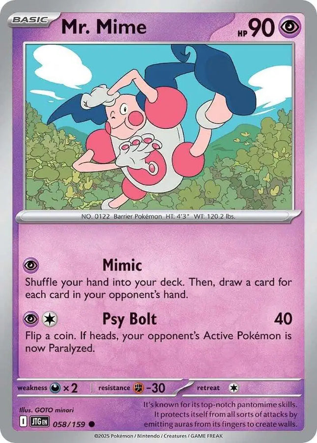Mr. Mime Common • 058/159 Journey Together