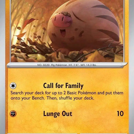 Swinub Common • 077/159 Journey Together Reverse Holofoil