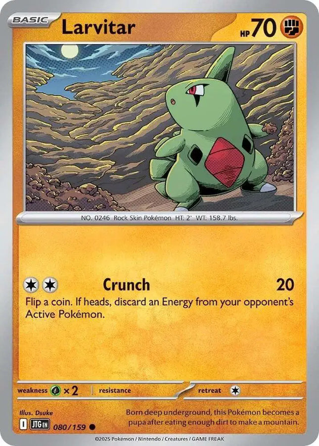 Larvitar Common • 080/159 Journey Together Reverse Holofoil