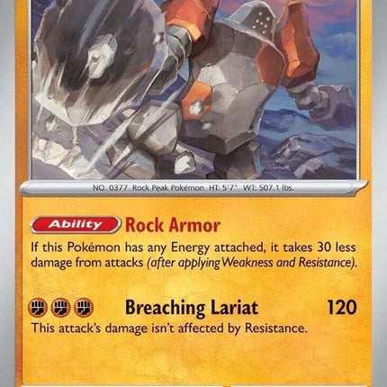 Regirock Journey Together Holo Rare 082/159 Reverse Holofoil