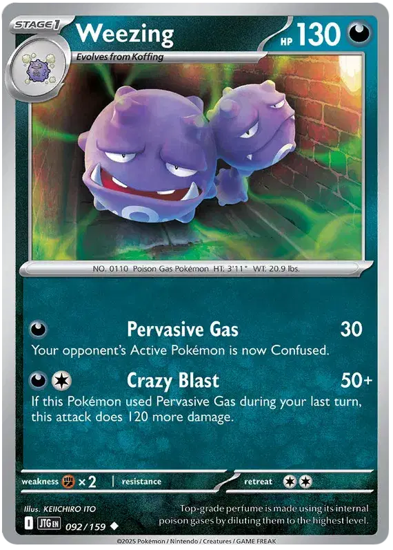 Weezing Uncommon • 092/159 Journey Together