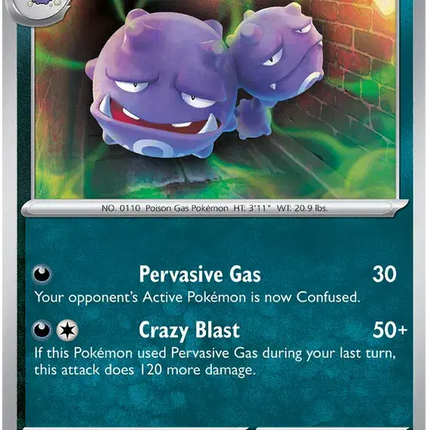 Weezing Uncommon • 092/159 Journey Together Reverse Holofoil