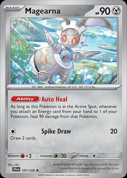 Magearna Journey Together Holo Rare 107/159 Reverse Holofoil