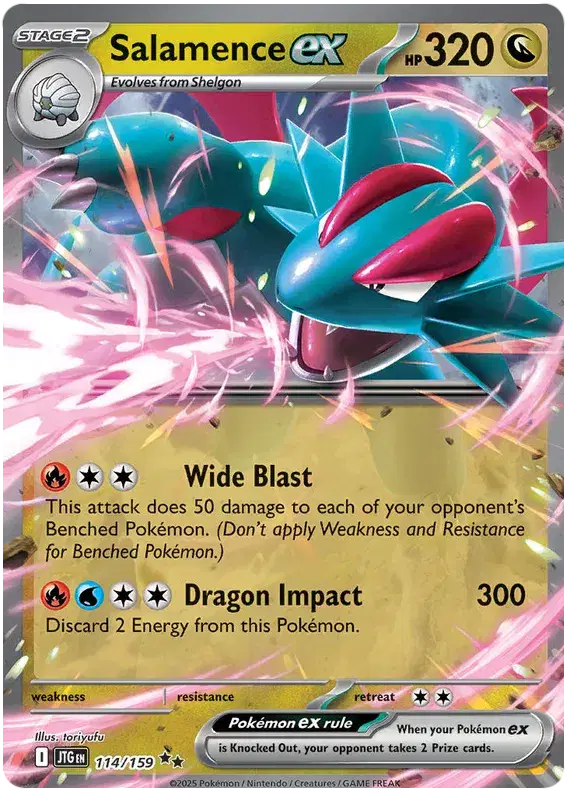 Salamence ex Double Rare • 114/159 Journey Together
