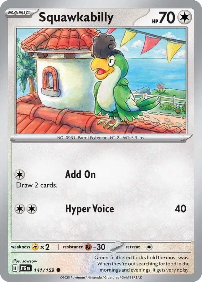 Squawkabilly Common • 141/159 Journey Together Reverse Holofoil