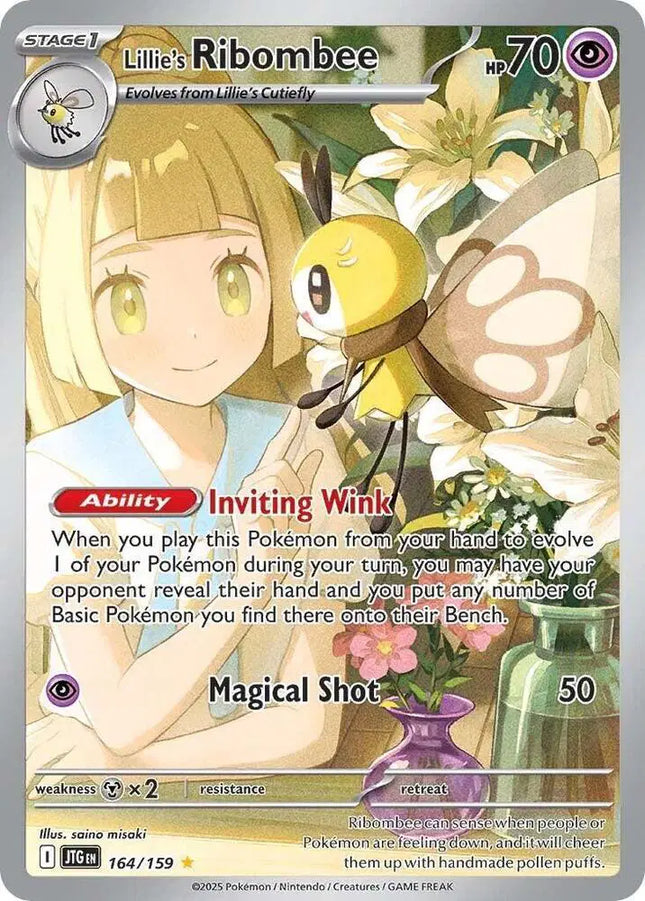 Lillie's Ribombee Illustration Rare • 164/159 Journey Together