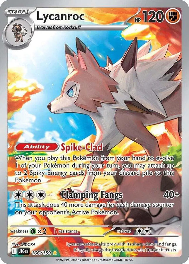 Lycanroc Journey Together Illustration Rare 166/159