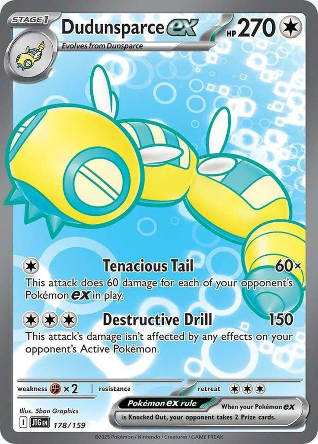 Dudunsparce ex Ultra Rare • 178/159 Journey Together
