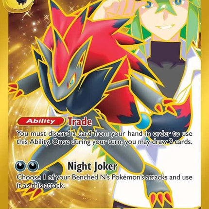 N's Zoroark ex Journey Together Hyper Rare 189/159