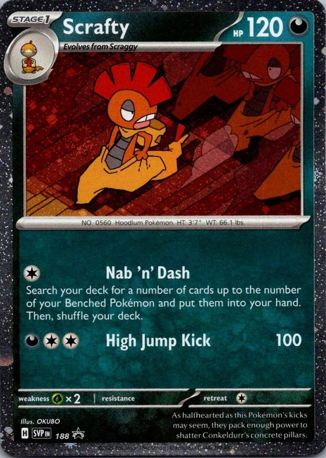 Scrafty Scarlet & Violet Promo Promo 188