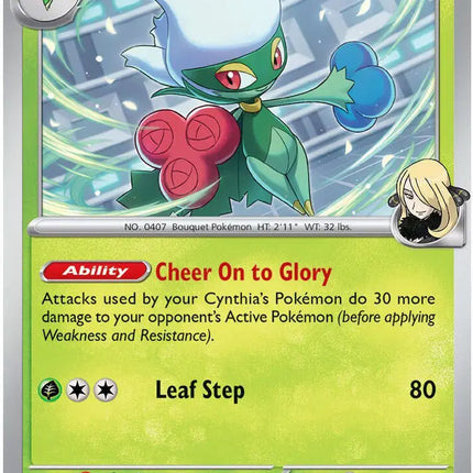 Cynthia's Roserade Rare • 008/182 Destined Rivals Reverse Holofoil