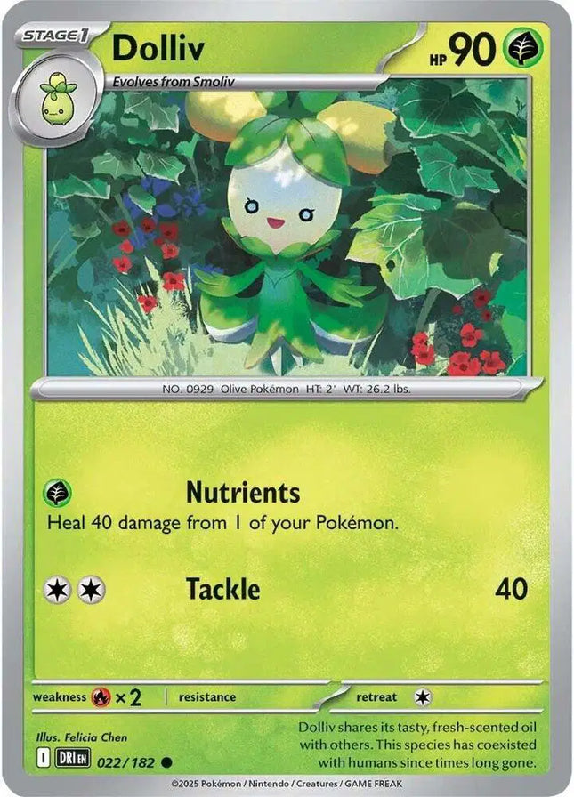 Dolliv Common • 022/182 Destined Rivals Reverse Holofoil