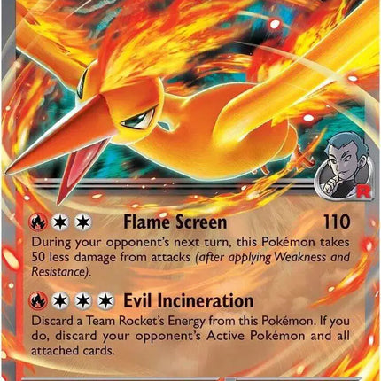 Team Rocket's Moltres ex Double Rare • 031/182 Destined Rivals