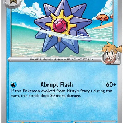 Misty's Starmie Destined Rivals Uncommon 047/182 Reverse Holofoil