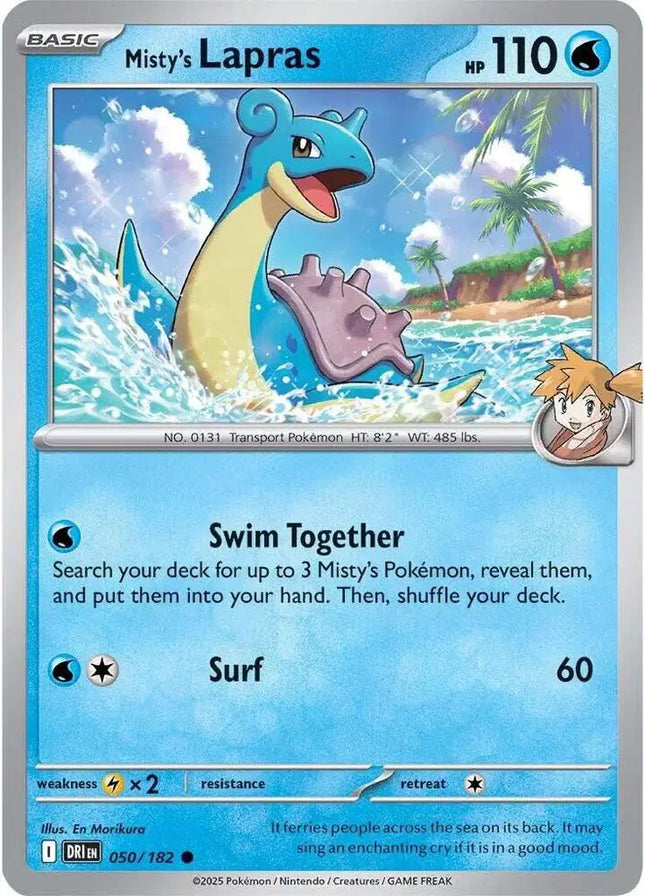 Misty's Lapras Common • 050/182 Destined Rivals Reverse Holofoil