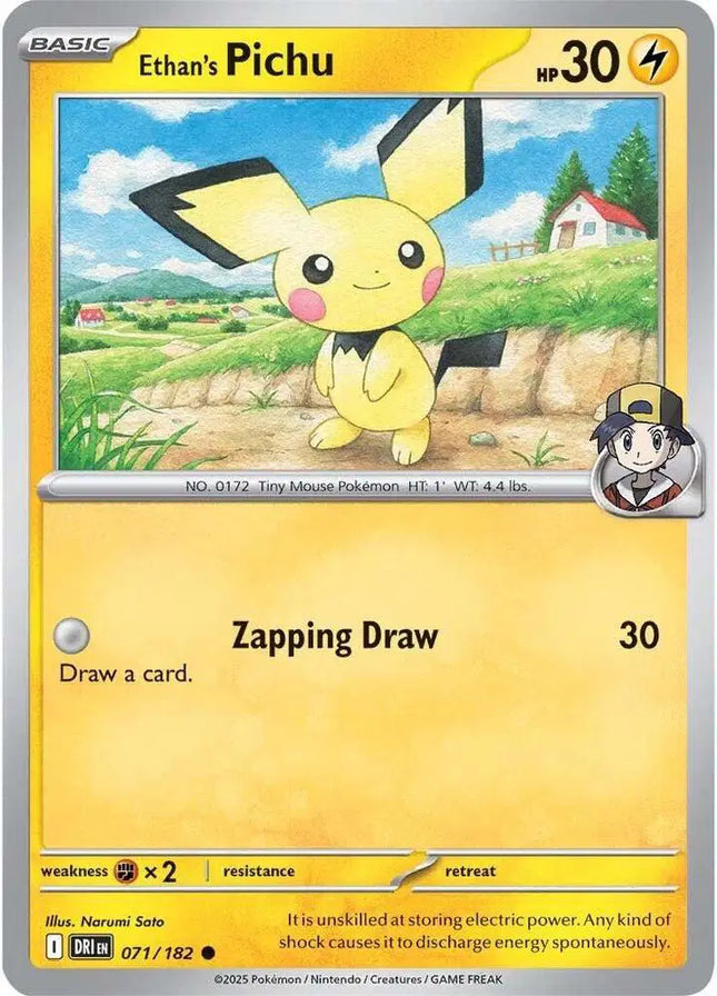 Ethan's Pichu Pokemon • Common • 071/182 Destined Rivals