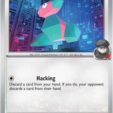 Team Rocket's Porygon Common • 153/182 Destined Rivals
