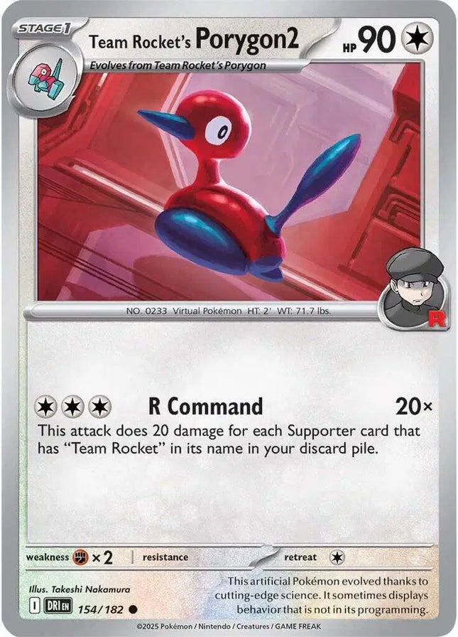Team Rocket's Porygon2 Common • 154/182 Destined Rivals