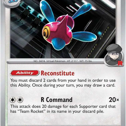 Team Rocket's Porygon-Z Uncommon • 155/182 Destined Rivals Reverse Holofoil