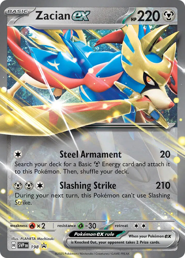 Zacian ex Scarlet & Violet Promo Promo 198