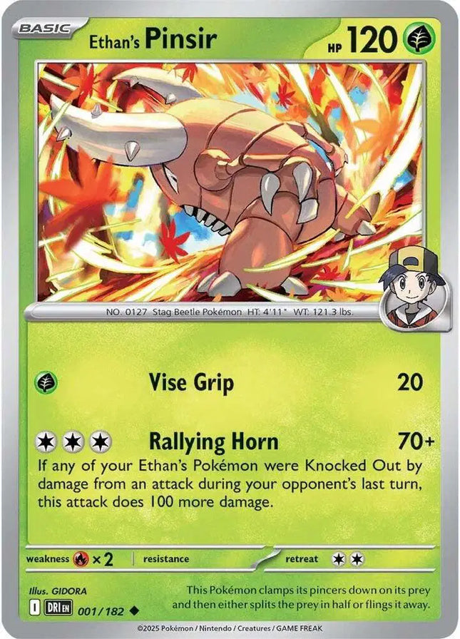Ethan's Pinsir Uncommon • 001/182 Destined Rivals