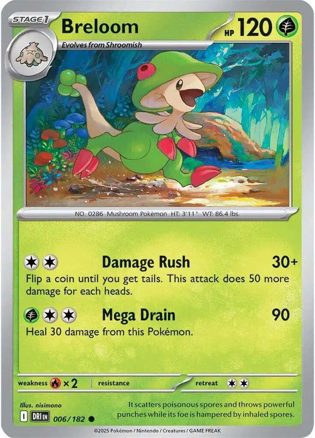 Breloom Common • 006/182 Destined Rivals