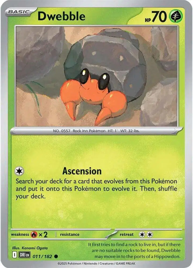 Dwebble Common • 011/182 Destined Rivals