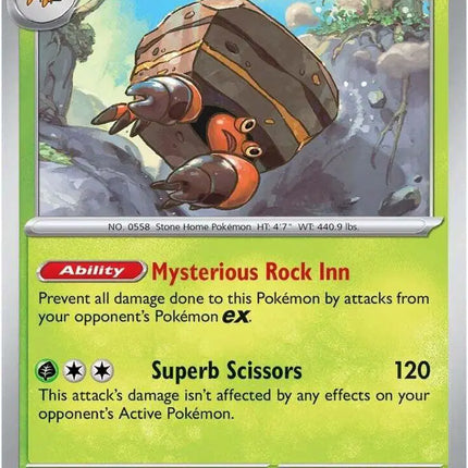 Crustle Rare • 012/182 Destined Rivals Reverse Holofoil