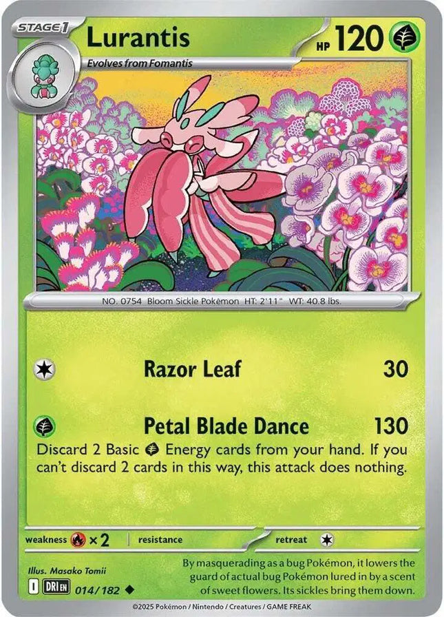 Lurantis Uncommon • 014/182 Destined Rivals Reverse Holofoil