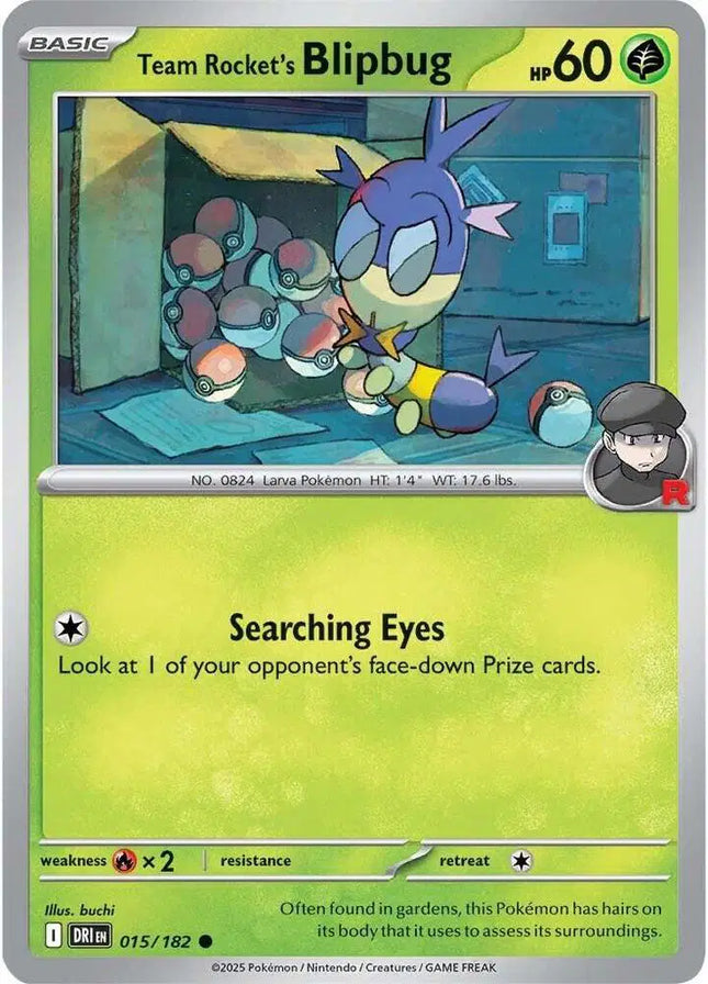 Team Rocket's Blipbug Common • 015/182 Destined Rivals