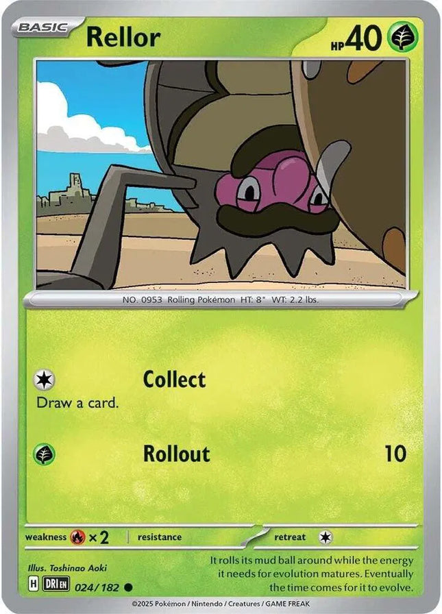 Rellor Destined Rivals Common 024/182 Reverse Holofoil