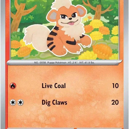 Growlithe Common • 027/182 Destined Rivals Reverse Holofoil