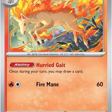 Rapidash Uncommon • 030/182 Destined Rivals Reverse Holofoil
