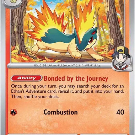 Ethan's Quilava Common • 033/182 Destined Rivals