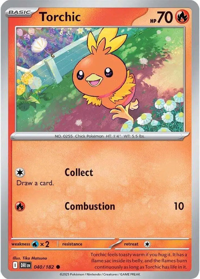 Torchic Common • 040/182 Destined Rivals Reverse Holofoil