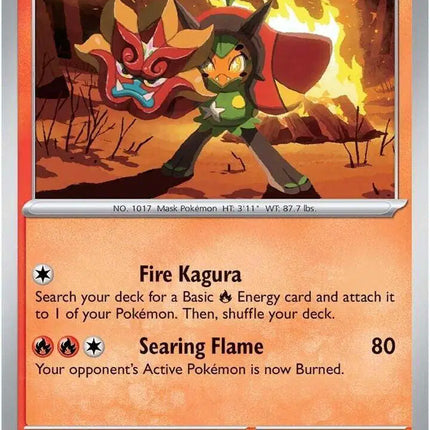 Hearthflame Mask Ogerpon Uncommon • 044/182 Destined Rivals
