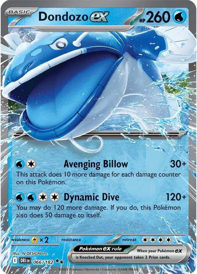 Dondozo ex Double Rare • 066/182 Destined Rivals