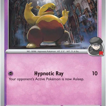 Team Rocket's Drowzee Common • 079/182 Destined Rivals Reverse Holofoil
