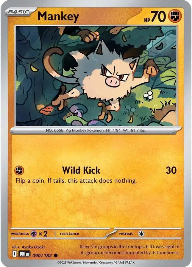 Mankey Common • 090/182 Destined Rivals