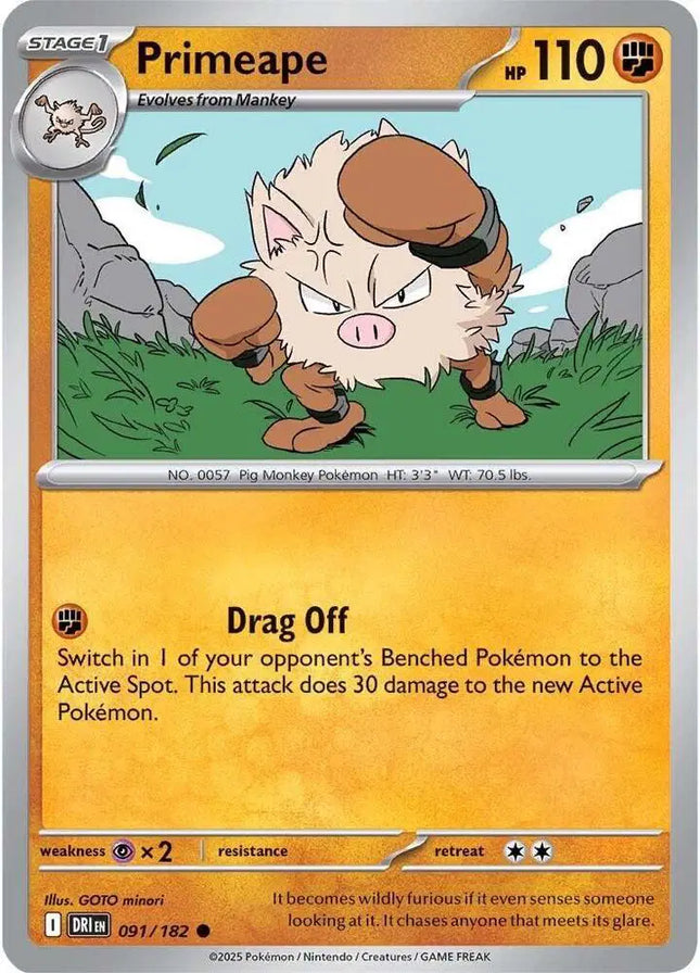 Primeape Common • 091/182 Destined Rivals