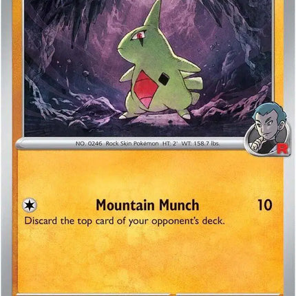 Team Rocket's Larvitar Common • 094/182 Destined Rivals