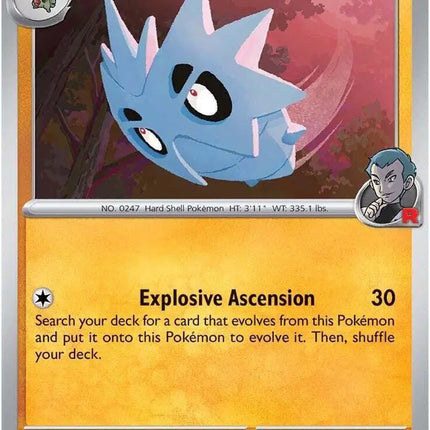 Team Rocket's Pupitar Common • 095/182 Destined Rivals