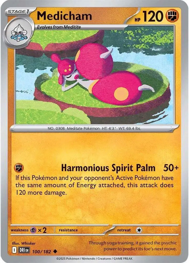 Medicham Uncommon • 100/182 Destined Rivals Reverse Holofoil