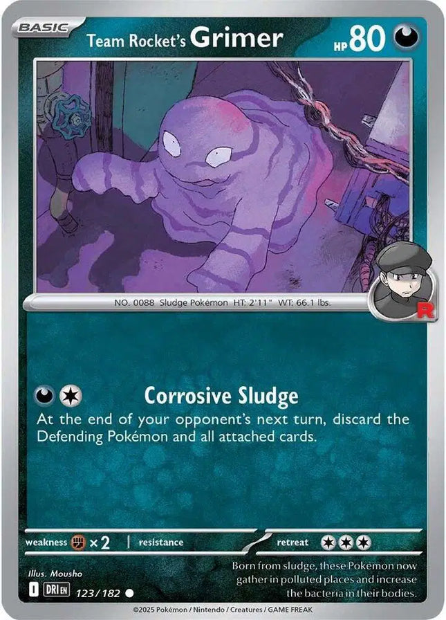 Team Rocket's Grimer Common • 123/182 Destined Rivals