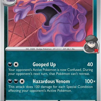 Team Rocket's Muk Uncommon • 124/182 Destined Rivals Reverse Holofoil