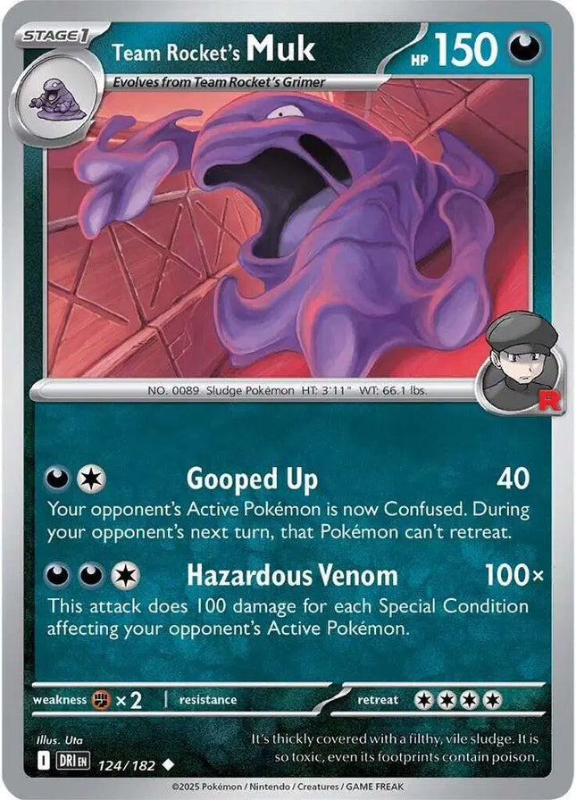 Team Rocket's Muk Uncommon • 124/182 Destined Rivals Reverse Holofoil